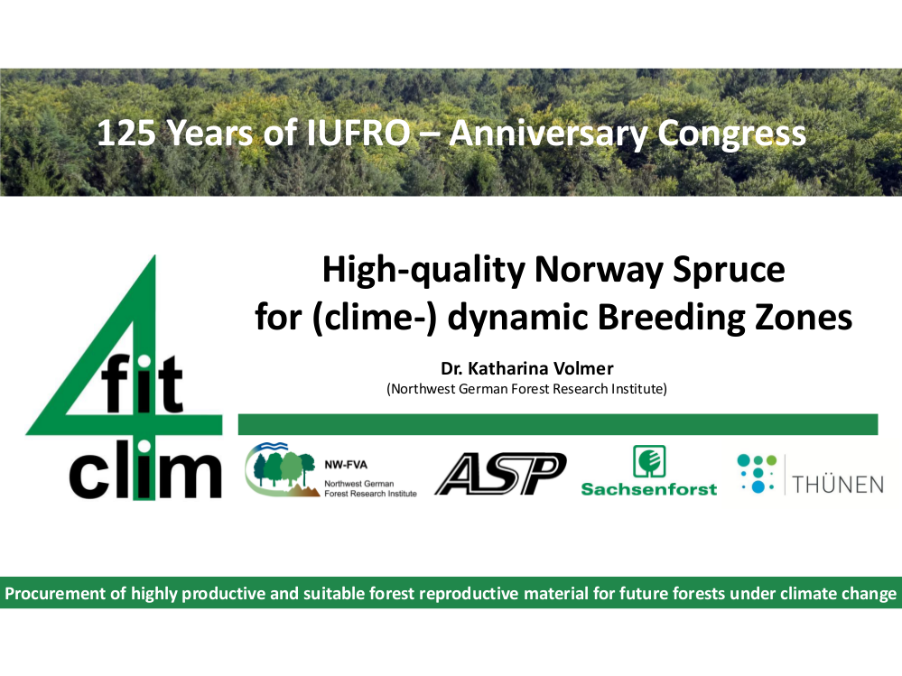 High-quality Norway Spruce for (clime-) dynamic Breeding Zones