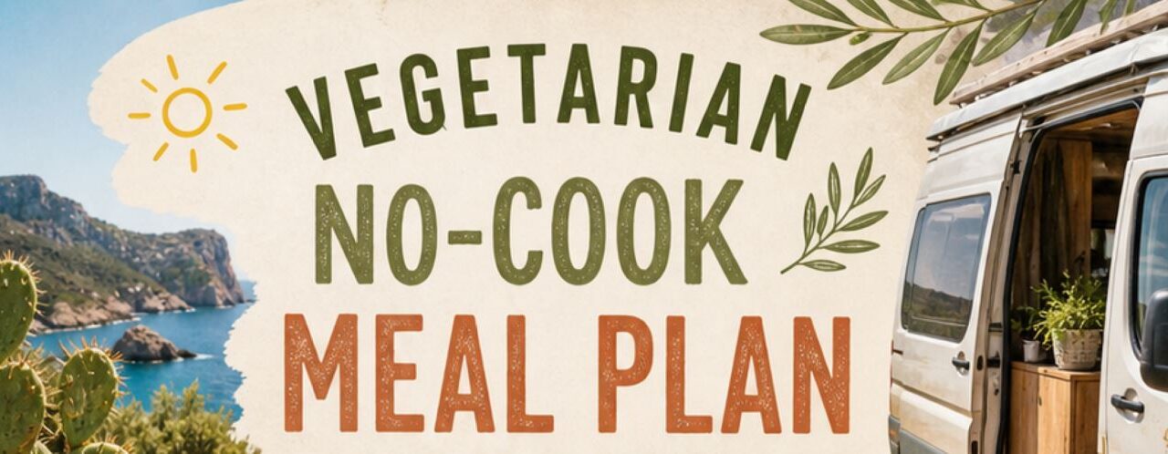 Vegetarischer Ernährungplan „No-Cook“ Van-Life