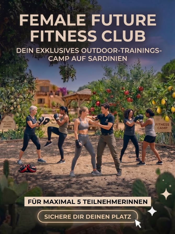 Female Future Fitness Club Glamping Sardinien
